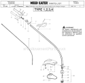 Page A Diagram and Parts List for TE400LE Type 3 Weed Eater Trimmer